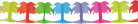 Papiergirlande Palme Hawaii