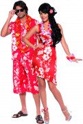 Hawaii-Paarkost�m f�r Erwachsene