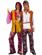 Hippie-Paarkostüm für Erwachsene