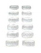 Set mit falschen weissen Fingernägeln für Damen.