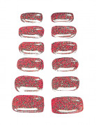 Set mit roten falschen Fingernägel für Damen
