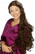 Damen-Per�cke mit langem braunem Haar