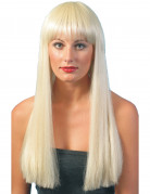 Lange blonde Perücke für Damen