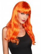Damenlanghaarperücke orange