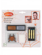Schminke mit Pailletten und Tatoos für Halloween