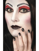 Schwarze Halloweenschminke