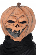 Halloween-Latexmaske f�r Erwachsene in Form eines K�rbis