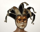 Venezianische Maske in Gold und Schwarz f�r Erwachsene