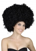 Afro-Per�cke Disko schwarz Maxi f�r Damen