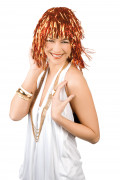 Folienper�cke Lametta orange f�r Damen