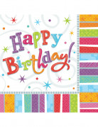 Mini-Servietten Happy Birthday