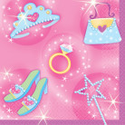 Mini-Servietten Prinzessin
