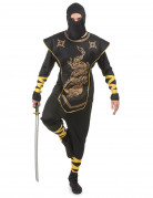 Ninjakostüm gold für Herren