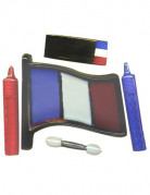 Make-up Palette französischer Fußballfan für Erwachsene