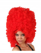 Hohe, rote Afro-Per�cke f�r Erwachsene