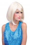 Perücke lang weiβblond für Damen
