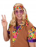 Blonde Hippie-Perücke für Herren