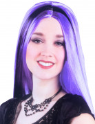 Perücke Langhaar violett