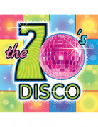 70er-Jahre Disco-Servietten