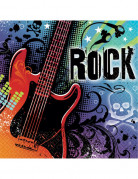 Servietten mit Rock-Motiv