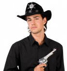 Sheriffhut schwarz für Erwachsene