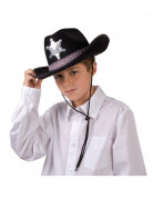 Sheriffhut schwarz für Erwachsene