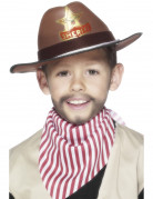 Sheriffhut braun für Jungen
