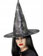 Halloween-Damenhexenhut mit Spinnen