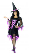 Glamouröses Hexen-Kostüm Halloween für Damen