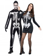 Skelettkost�m Halloween f�r Paare