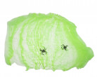 Grünes Spinnennetz für Halloween