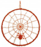 Oranges Spinnennetz