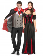 Vampir-Paarkost�m Halloween f�r Erwachsene