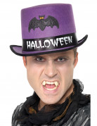 Violetter Halloweenhut für Erwachsene