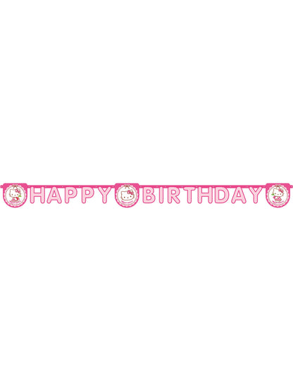 Vue d'ensemble de la guirlande Happy Birthday Hello Kitty