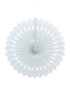 Rosace en papier pour décoration blanche alvéolée