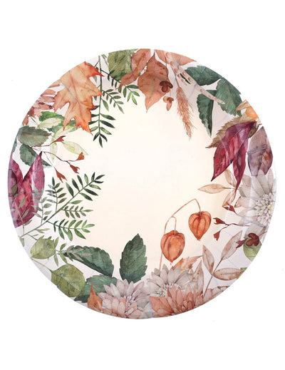 10er-Set Herbst-Blütenteller 22,5 cm