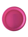 Assiettes en carton fuchsia sans plastique