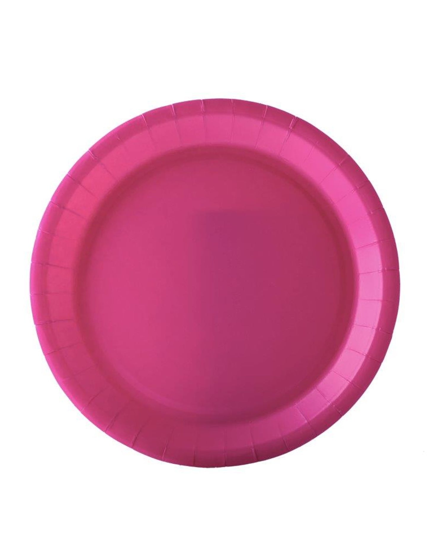Assiettes en carton fuchsia sans plastique