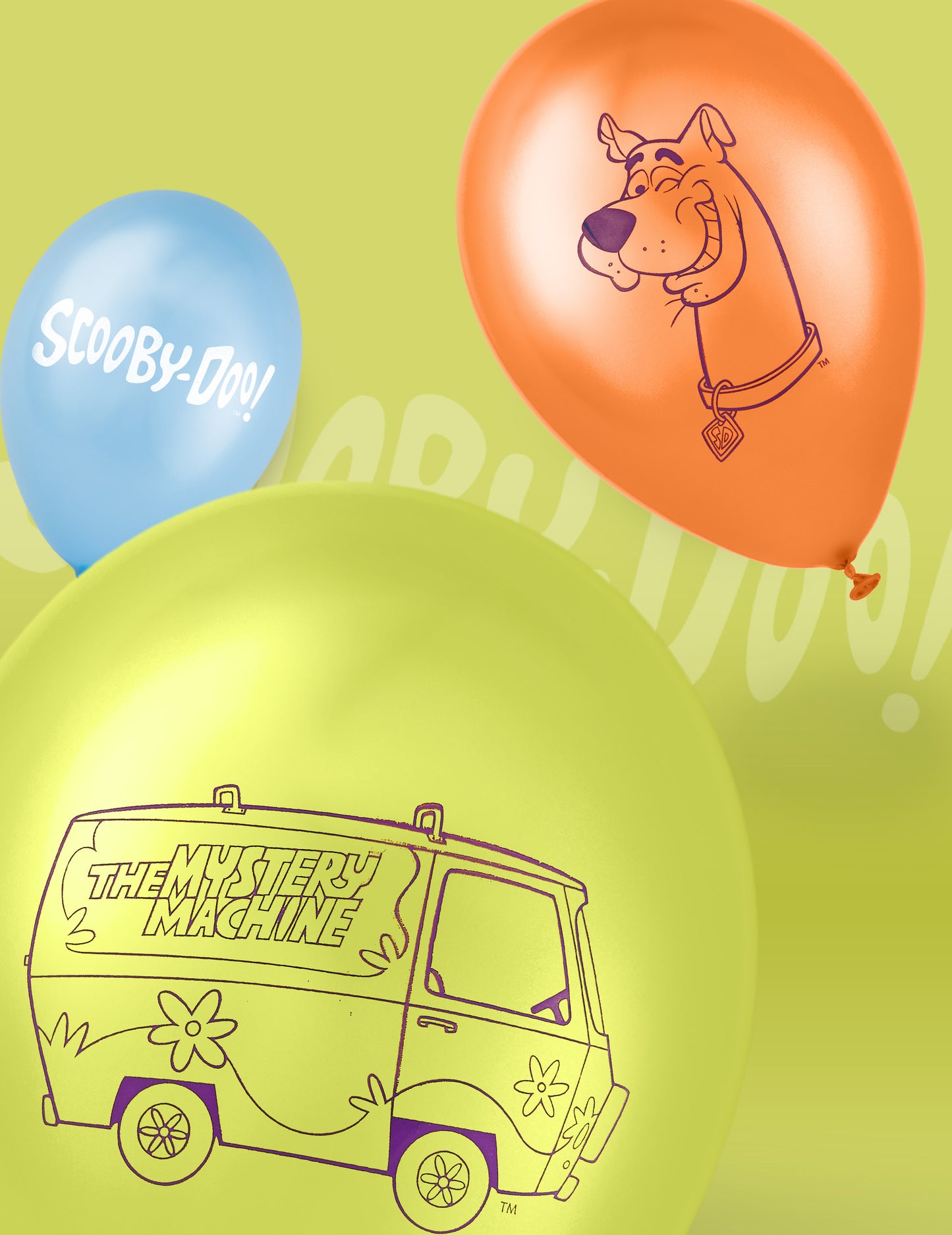 10 latexových balónov Scooby-Doo™ s rozmermi 25 x 32 cm