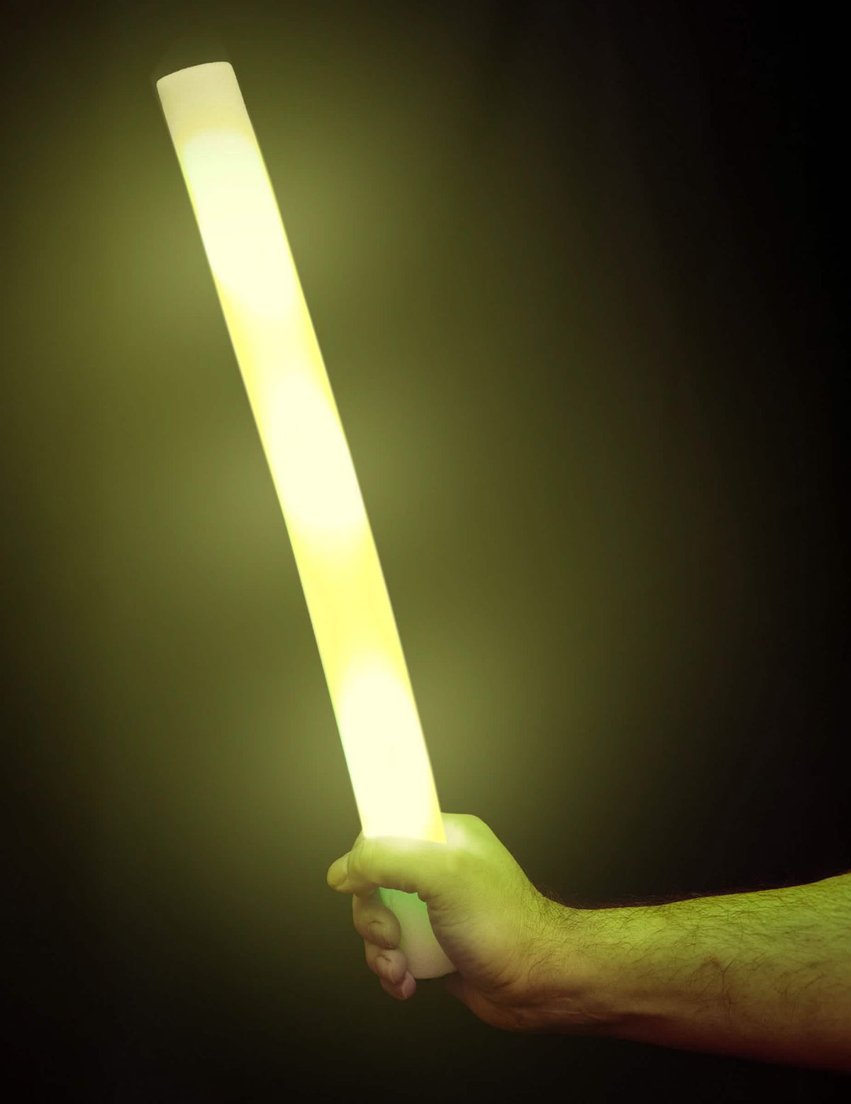 Lumière jaune du bâton lumineux LED en mousse multicolores