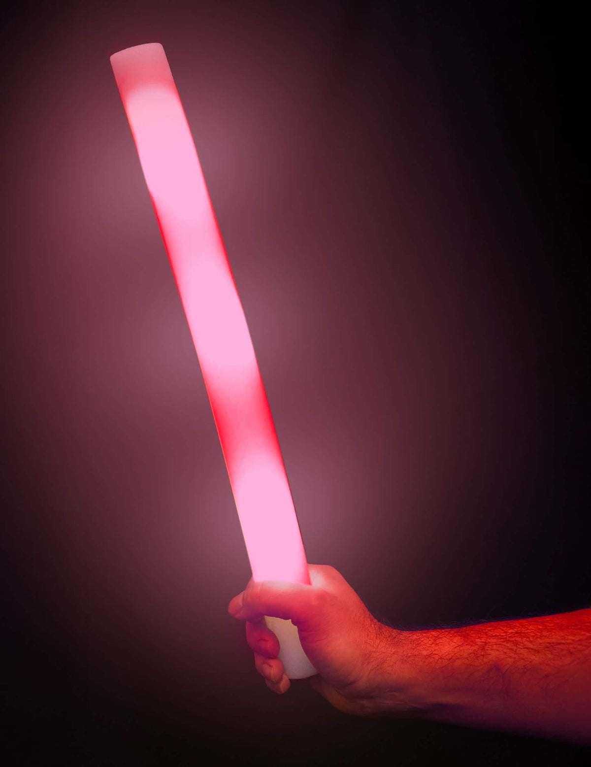 Bâton lumineux LED en mousse pour fête rose