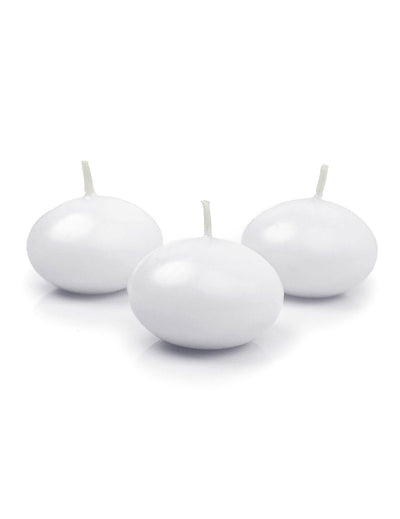 MattweiÃŸe Schwimmkerzen im 10er-Pack - Ã˜ 50 mm