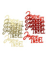 10 Tisch-Konfetti Frohe Weihnachten Rot & Gold 6,5 x 3,5 cm