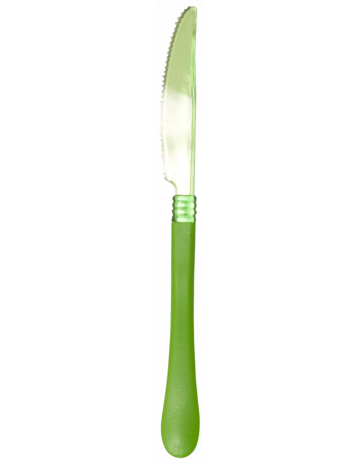 Grüne Party-Messer mit transparentem Kopf
