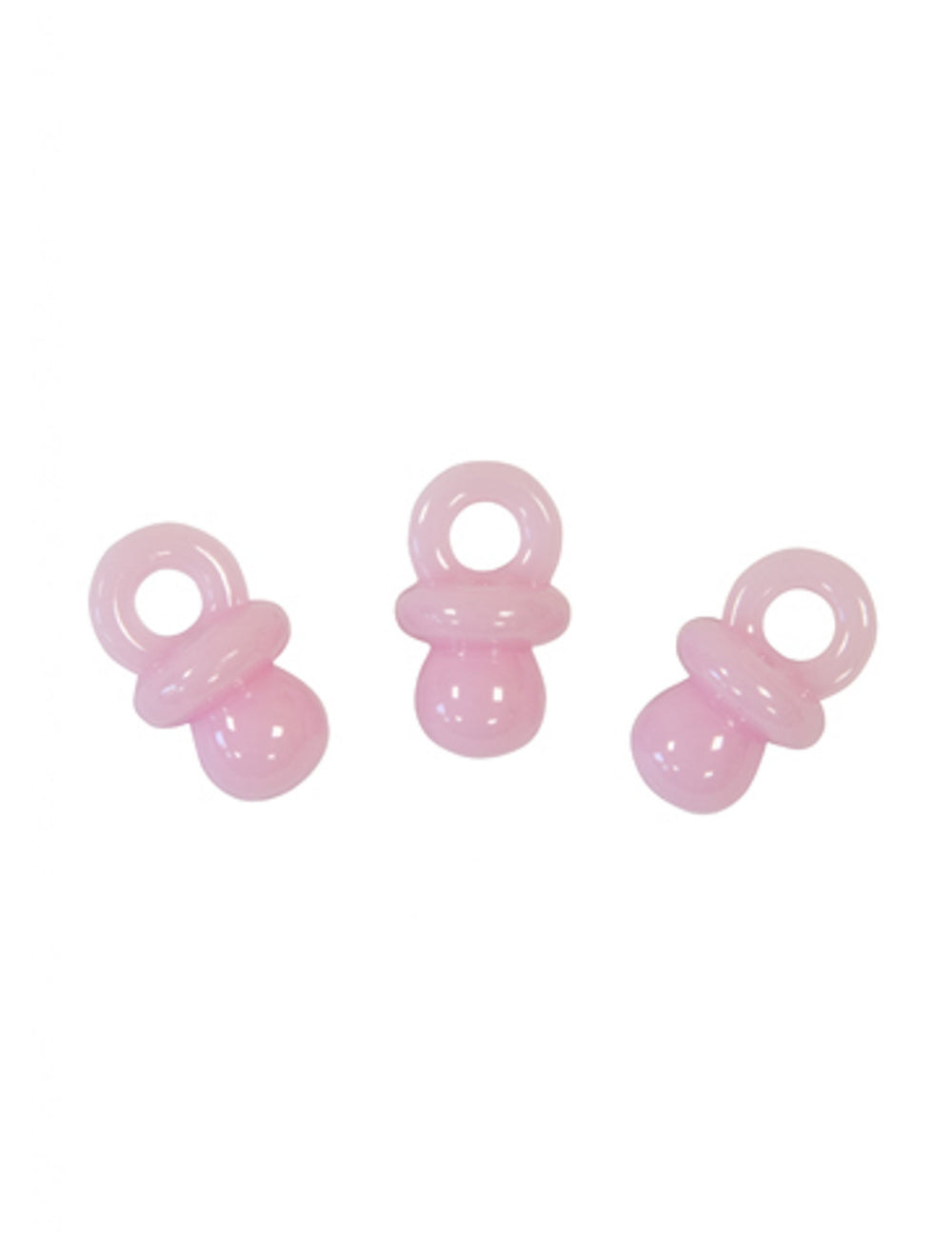 Décorations de table motif tétine pour baby shower rose
