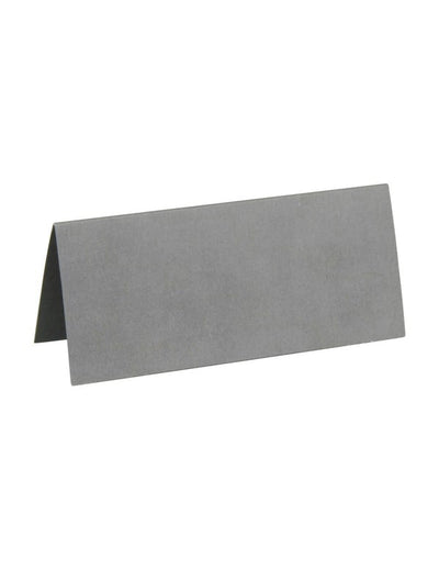 10 Marque-places rectangulaires argentés