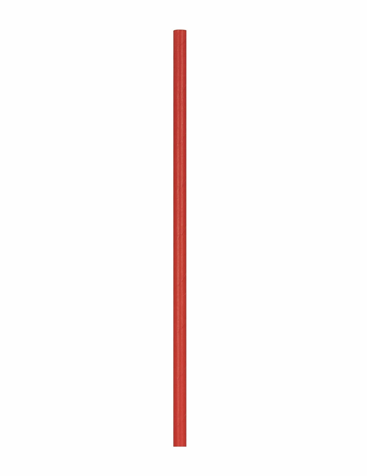 Vue d'une paille rouge des pailles en carton Pompier rouges