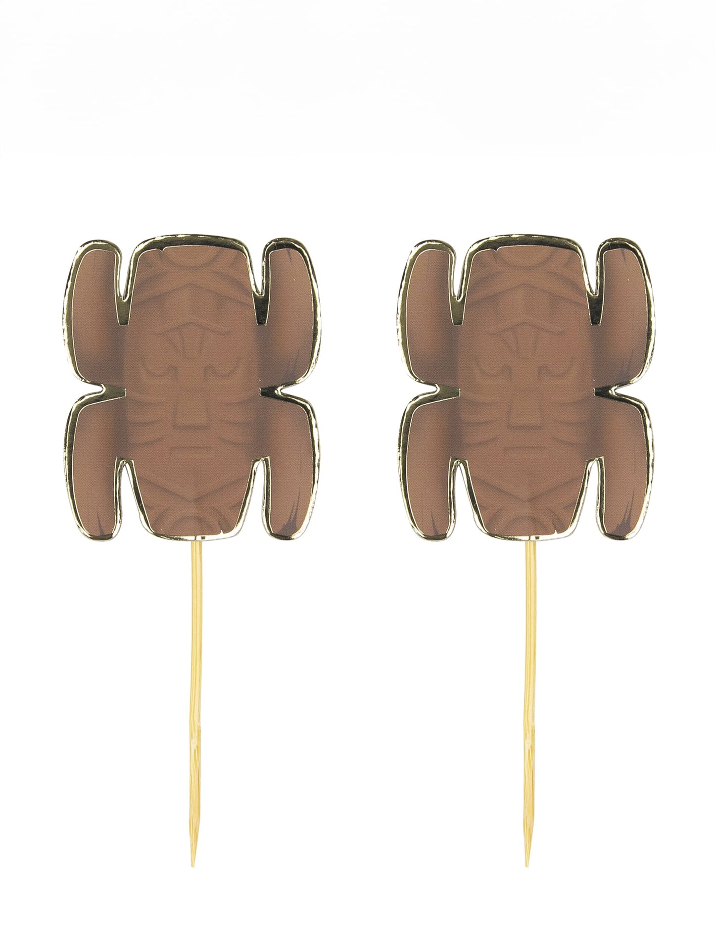 Pics en bois totem aventurier marron