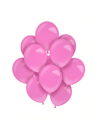 100 rosa Latex-Miniballons 13 cm für Bogen und Dekoration